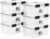 IRIS USA 6-Pack 19 Qt Storage Bins with Gasket Lids, Clear/Black