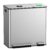 Lovewind Dual Trash and Recycling Bins for Kitchen, 13+6 Gallon Stainless Steel Garbage and Recycle Bin Combo for Large Families, Dual Trash Can with Soft Close Lid & Magnetic Stickers, Silver