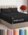 Extra Deep King Sheet Set – 4 Piece Breathable & Cooling Bed Sheets – Black