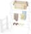 Drying Rack Clothing, 3-Tier Clothes Drying Rack Foldable, Antirust Laundry Drying Rack Collapsible Use for Indoor & Outdoor, 11.8″ D x 34.6″ W x 35.4″ H, White