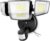 Onforu 90W 10000LM LED Motion Sensor Outdoor Lights, 4-Head Dusk to Dawn Outdoor Lighting, Hardwired Flood Lights, IP66 Waterproof 6500K Security Floodlight for Outside (Black)