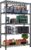 M MZG 1750 lbs Steel Storage Shelving 5-Tier Utility Shelving Unit Steel Organizer Wire Rack for Home,Kitchen,Office,Garage, 1750 LBS Capacity 17.7″ D x 47.2″ W x 72.3″ H