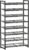 Shoe Rack, 8-Tier Metal Shoe Organizer, Tall Shoe Rack for Closet,entryway,Garage, with Adjustable Flat or Angled Shelves, 32-40 Pairs,Shoes that can accommodate the Whole Family.