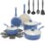 GreenLife 16pc Ceramic Nonstick Pots & Pans Cookware Set, Slate Blue