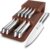imarku 10 PCS Stainless Steel Drawer Knife Set with Wooden Organizer