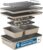 Bakken 8-Piece Ceramic Coated Bakeware Sets, Nonstick Aluminized Steel Pans with Muffin, Loaf, Cake, Roasting Pan, & Cooling Rack, Oven Safe Up To 500°F, Dishwasher Safe, BPA, PTFE & PFAS Free, Cream