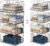 Yociyoga 4-Tier Stackable Closet Organizers and Storage Shelves, Foldable Closet Shelf Organizer, Black(Patent Protection)(Patent No. 30022416)