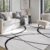 YIHOUSE 6×9 Washable Modern Abstract Black White Area Rug