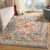 SAFAVIEH Phoenix Collection Area Rug – 5’1″ x 7’6″, Turquoise & Beige, Boho Chic Oriental Medallion Design, Non-Shedding & Easy Care, Ideal for High Traffic Areas in Living Room, Bedroom (PHX153K)